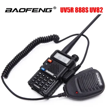 Оригинальный Ручной Микрофон Baofeng UV5R Динамик Микрофон для Портативной Рации Baofeng BF-888S UV-5R UV-82