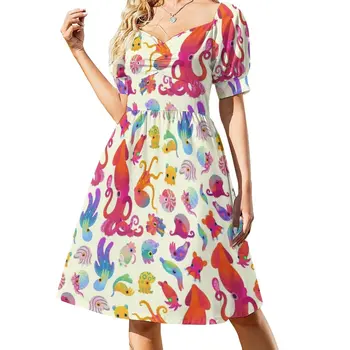 Головоногое моллюск - пастельное платье, винтажные женские летние платья, Женские платья, летние африканские платья для женщин