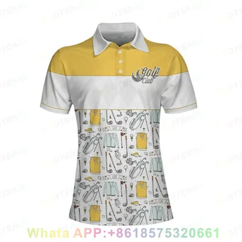 Женская рубашка-поло для гольфа с коротким рукавом, верхняя футбольная спортивная одежда, рубашка для бадминтона, уличная одежда для гольфа, модная женская футболка