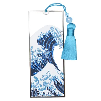 Закладка Морская волна Океанские подарки Кисточка Подарок на День рождения Полиэфирный узор Декоративная Студенческая бахрома